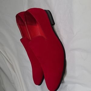 Azarman Red Suede slip on shoes mens size 10